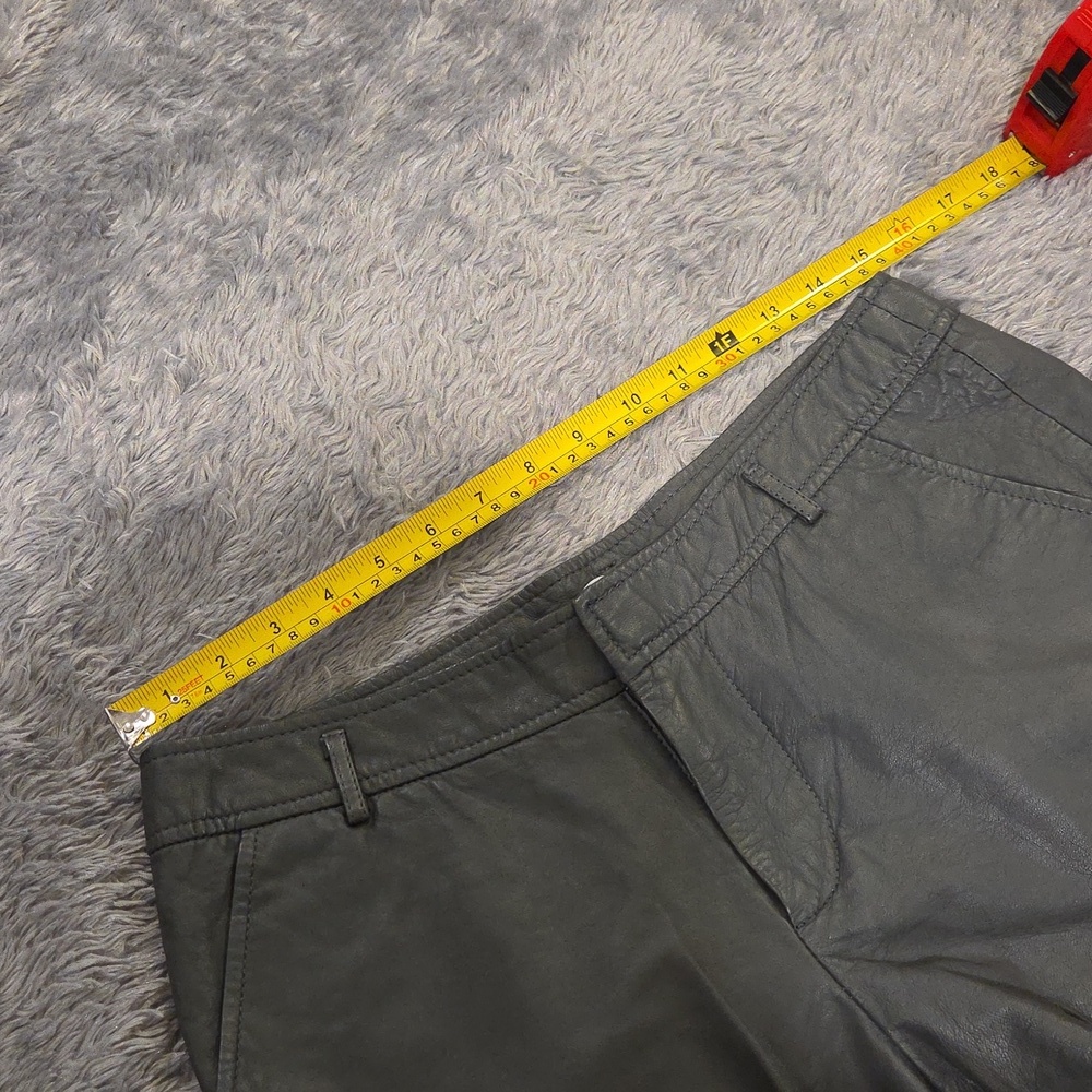 Joie Women's Lamb Leather Charcoal Gray Shorts Size 4! - Picture 8 of 11